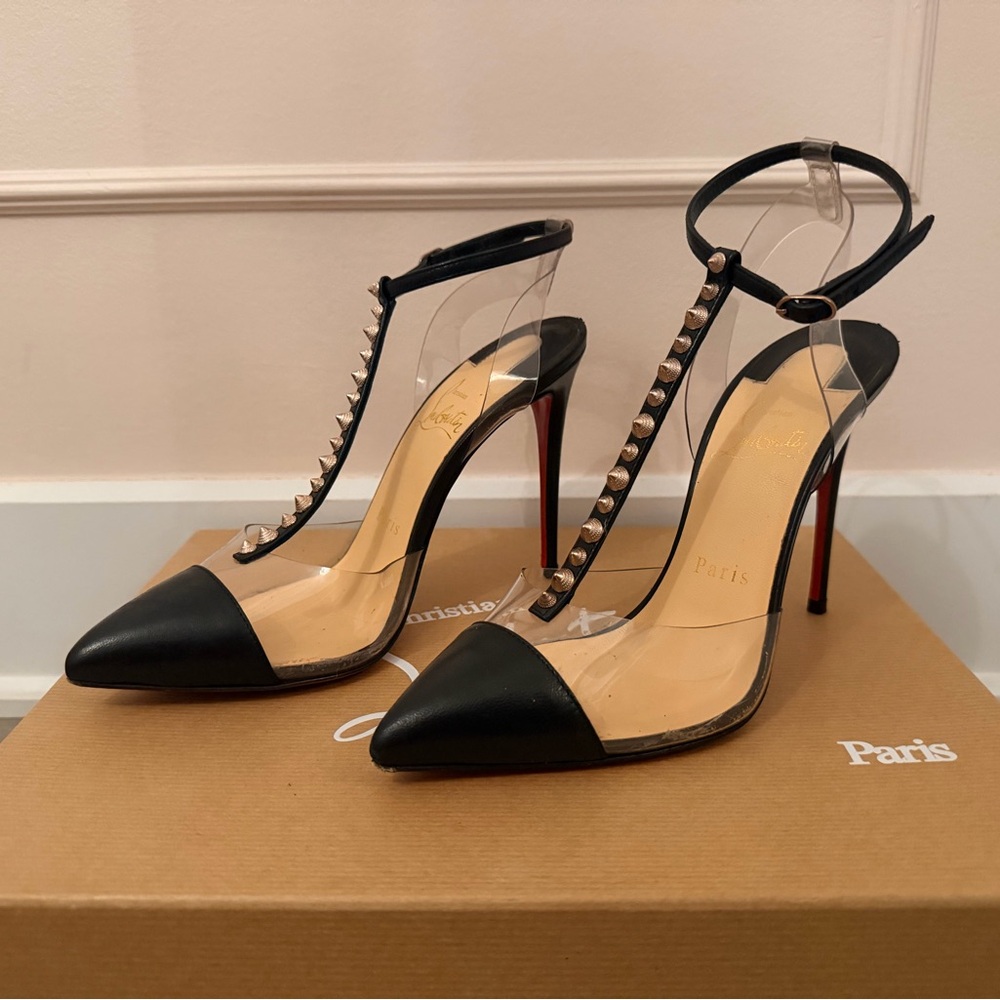 Louboutin Nosy Spikes 100 size 36